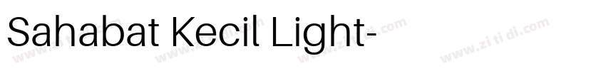 Sahabat Kecil Light字体转换